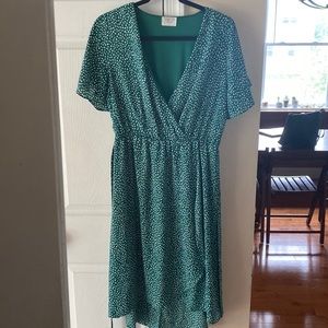 Cute polka dotted midi dress